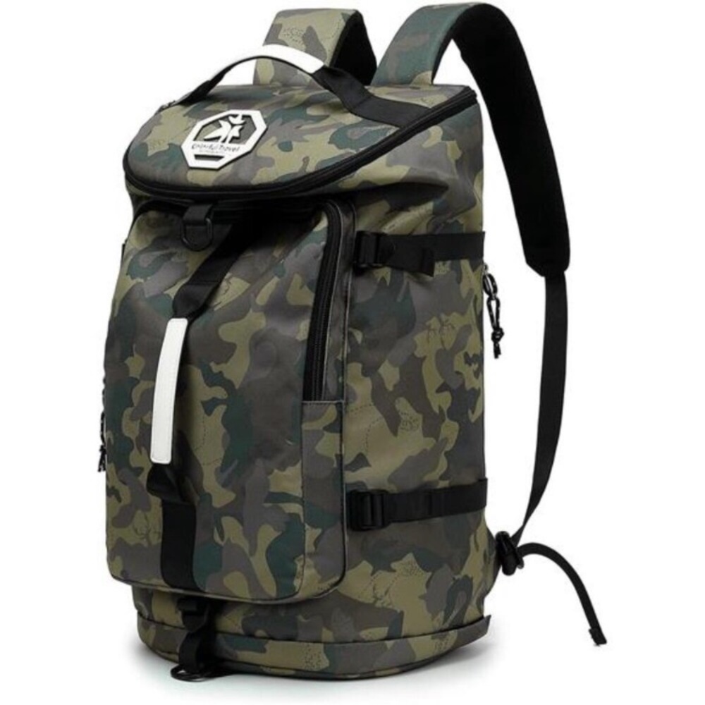 Gym Duffle Bag Backpack 4-Way Waterproof with Shoes Compartment for
